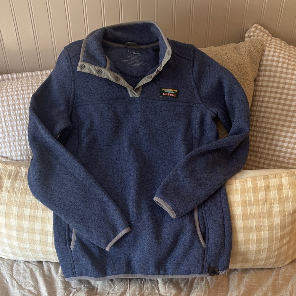 L.L. Bean Blue Pullover Jacket
